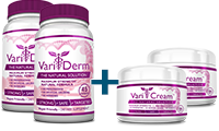 VariDerm (2 Bottles) + VariCream (2 Bottle)